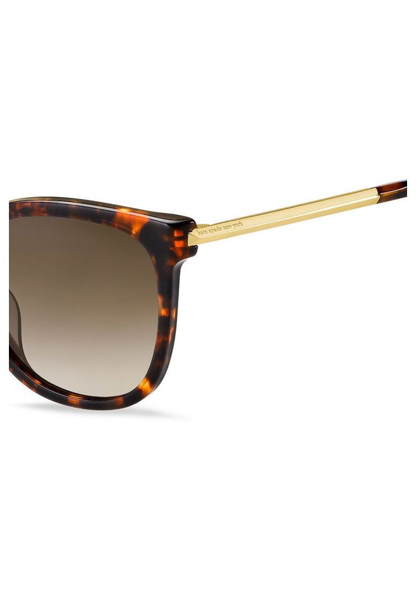 Kate Spade Okulary przeciwsłoneczne damskie kolor brązowy. Kolor: brązowy