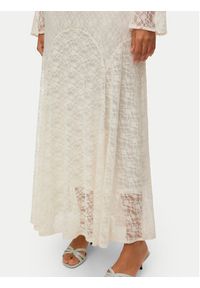Vero Moda Sukienka letnia Loulou 10346192 Kremowy Loose Fit. Kolor: kremowy. Materiał: syntetyk. Sezon: lato #4