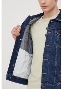 Tom Tailor kurtka jeansowa męska kolor granatowy przejściowa. Okazja: na co dzień. Kolor: niebieski. Materiał: jeans. Styl: casual #2