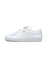 Buty do chodzenia męskie Puma Basket Classic Xxi M. Okazja: na co dzień. Kolor: biały. Materiał: materiał, skóra, tkanina, syntetyk. Sport: turystyka piesza
