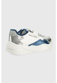 Armani Exchange sneakersy XDX064.XV410.K710 kolor biały. Zapięcie: sznurówki. Kolor: biały. Materiał: guma. Obcas: na platformie #5