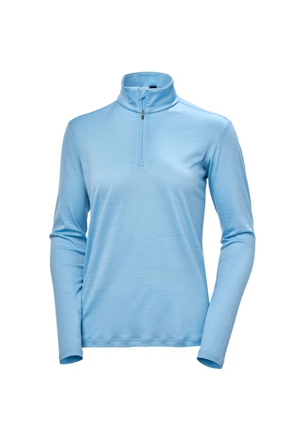 Damski polar Helly Hansen HH Merino 1/2 Zip. Kolor: niebieski. Materiał: polar. Sezon: zima
