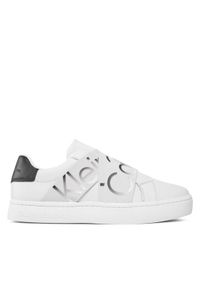 Calvin Klein Jeans Sneakersy Classic Cupsole Elast Lth YW0YW01443 Biały. Kolor: biały. Materiał: skóra