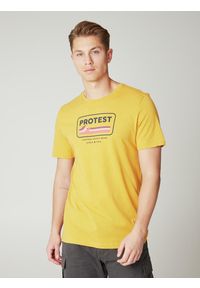 Koszulka męska Protest PRTCAARLO t-shirt. Kolor: żółty