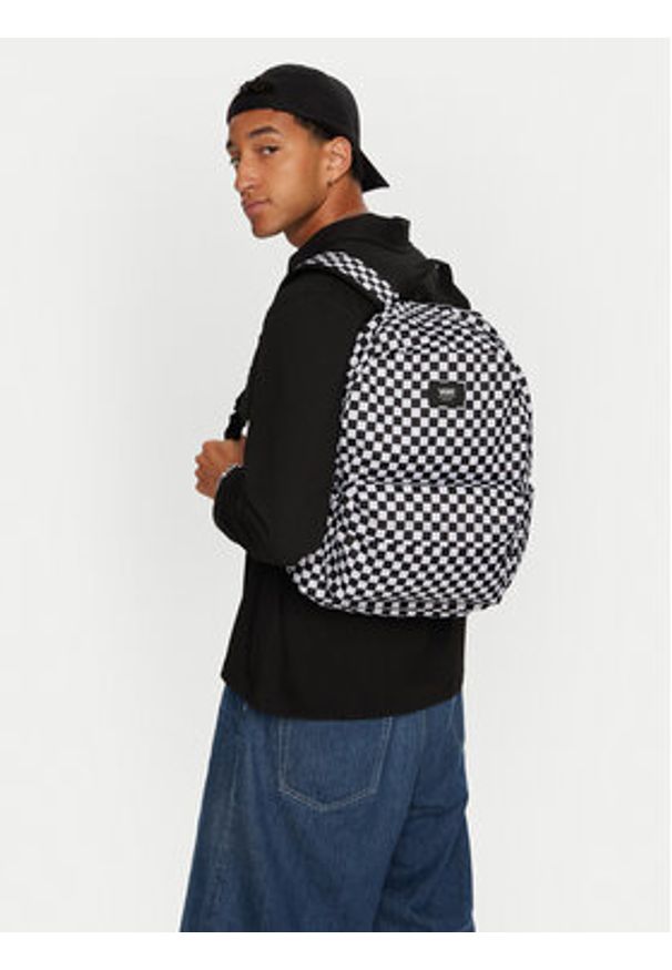 Vans Plecak Old Skool Check Backpack VN000H4XY281 Czarny. Kolor: czarny. Materiał: materiał