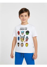 Sinsay - Koszulka Marvel - biały. Kolor: biały. Wzór: motyw z bajki #1