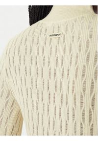Patrizia Pepe Sweter 8K0368/K307-W409 Beżowy Regular Fit. Kolor: beżowy. Materiał: syntetyk #4