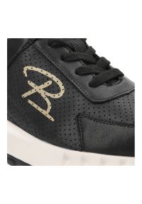 Czarne Sneakersy Artiker Stylowe Obuwie Damskie. Okazja: na co dzień. Kolor: czarny. Materiał: materiał #6