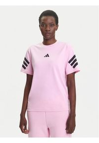 Adidas - adidas T-Shirt Future Icons 3-Stripes JE0240 Różowy Regular Fit. Kolor: różowy. Materiał: bawełna #1