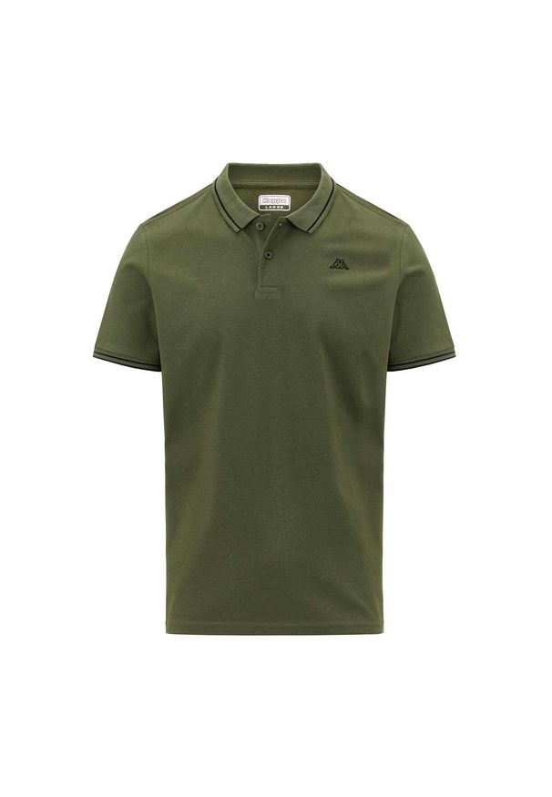 Polo Kappa Ezio Korporate. Typ kołnierza: polo. Kolor: wielokolorowy, czarny, zielony. Styl: elegancki, sportowy