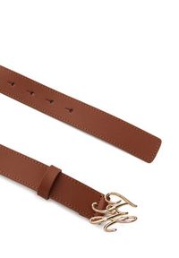 TOMMY HILFIGER - Tommy Hilfiger Pasek Th Script 3.0 AW0AW18568 Brązowy. Kolor: brązowy. Materiał: skóra #2