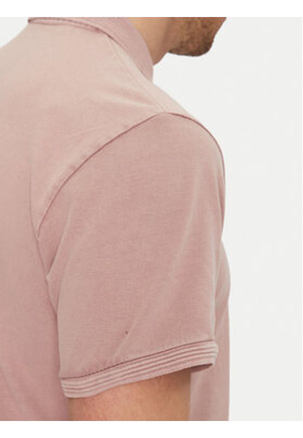 Blend Polo 20717920 Różowy Regular Fit. Typ kołnierza: polo. Kolor: różowy. Materiał: bawełna