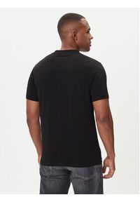 Karl Lagerfeld - KARL LAGERFELD T-Shirt 755051 554235 Czarny Regular Fit. Typ kołnierza: dekolt w karo. Kolor: czarny. Materiał: bawełna #4