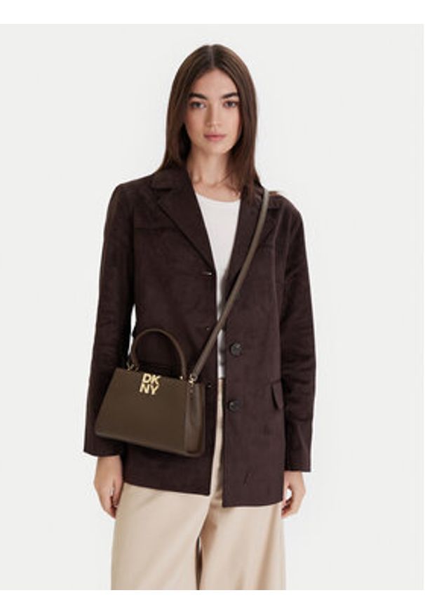 DKNY Torebka Foster R52D1L93 Brązowy. Kolor: brązowy. Materiał: skórzane