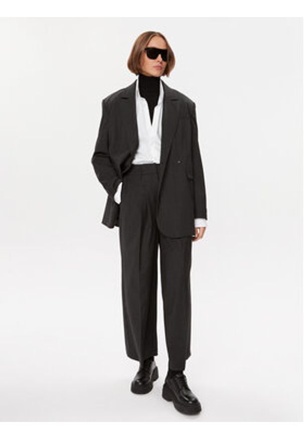 Herskind Marynarka Varner 4917958 Szary Oversize. Kolor: szary. Materiał: syntetyk