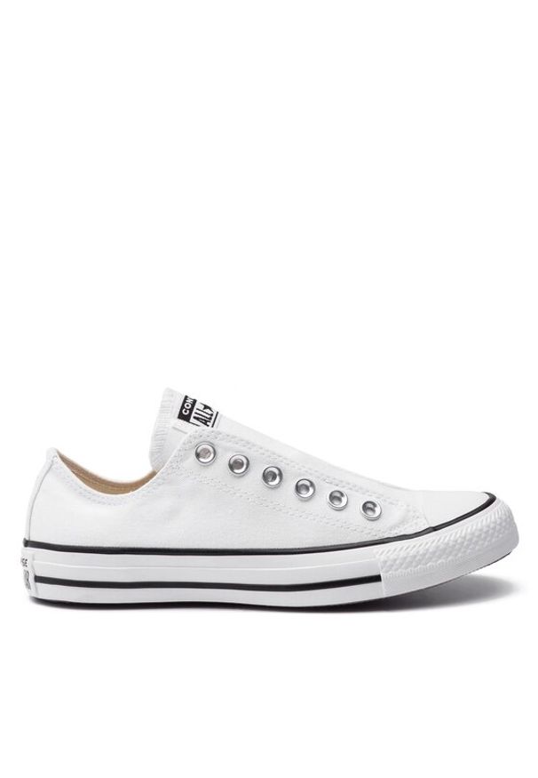 Converse Trampki Chuck Taylor All Star Slip 164301C Biały. Kolor: biały. Materiał: materiał