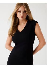Guess Sukienka koktajlowa W5BK21 KCMU2 Czarny Slim Fit. Kolor: czarny. Materiał: syntetyk. Styl: wizytowy