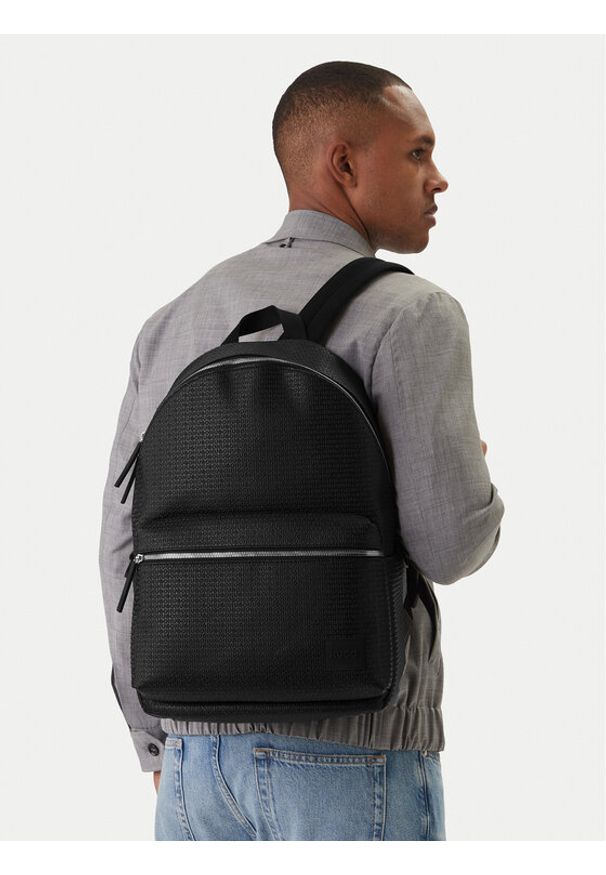 Hugo - HUGO Plecak Ethon 2.0 50558514 Czarny. Kolor: czarny. Materiał: skóra