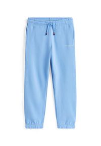 TOMMY HILFIGER - Tommy Hilfiger Spodnie dresowe KS0KS00596 Błękitny Regular Fit. Kolor: niebieski. Materiał: bawełna #3