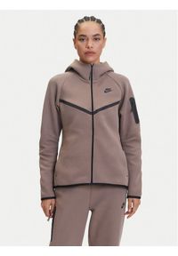 Nike Bluza Tech Fleece Windrunner HV6747 Brązowy Regular Fit. Kolor: brązowy. Materiał: bawełna
