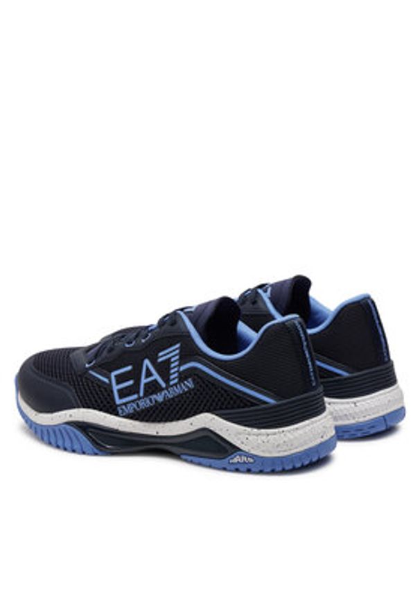 EA7 Emporio Armani Sneakersy X8X192 XK407 U247 Granatowy. Kolor: niebieski. Materiał: skóra