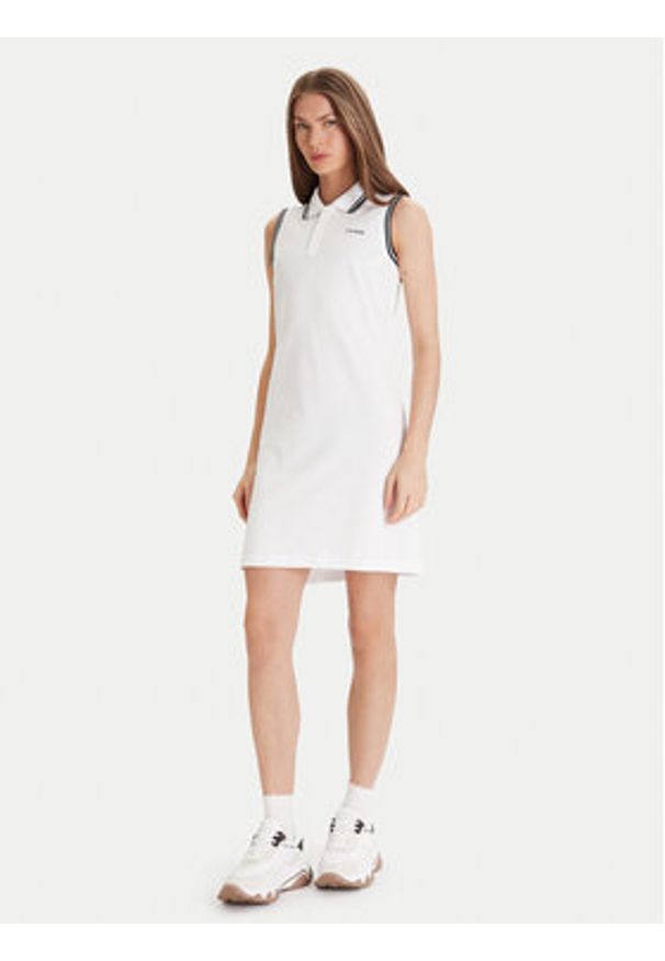 Guess Sukienka codzienna V5GK04 KCOK1 Biały Bodycon Fit. Okazja: na co dzień. Kolor: biały. Materiał: bawełna. Typ sukienki: proste, bodycon. Styl: casual