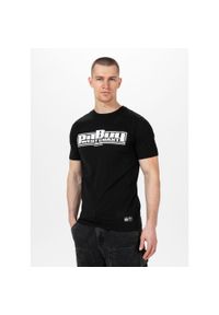 PITBULL - Koszulka bawełniana sportowy t-shirt dla dorosłych Slim Fit Classic Boxing. Kolor: biały, wielokolorowy, czarny. Materiał: bawełna