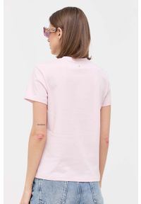 Miss Sixty t-shirt damski kolor różowy. Kolor: różowy. Materiał: dzianina. Styl: klasyczny #4