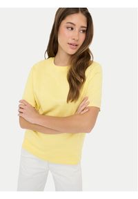 only - ONLY T-Shirt Freja 15367970 Żółty Regular Fit. Kolor: żółty. Materiał: bawełna #3