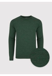 Pako Lorente - PAKO LORENTE – Zielony sweter męski z wełną. Okazja: na co dzień. Kolor: zielony. Materiał: wełna. Sezon: jesień. Styl: casual #4