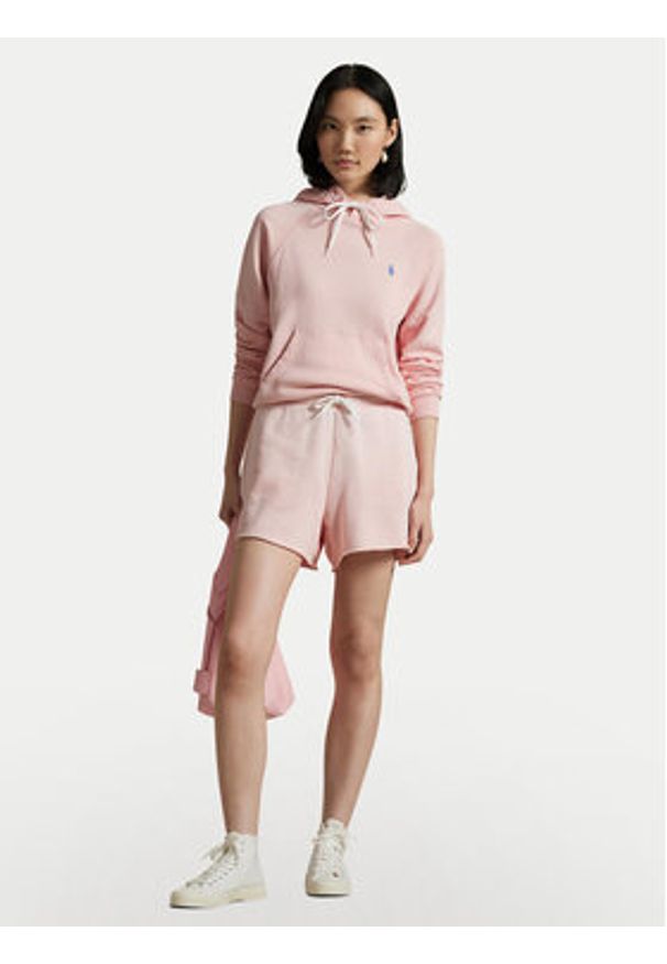 Polo Ralph Lauren Bluza 211935583016 Różowy Regular Fit. Typ kołnierza: polo. Kolor: różowy. Materiał: bawełna