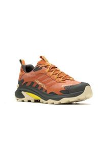 Buty trekkingowe męskie Merrell Moab Speed 2 Gtx. Kolor: pomarańczowy, wielokolorowy. Materiał: materiał, syntetyk. Szerokość cholewki: normalna. Sport: turystyka piesza