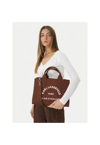 Karl Lagerfeld - Torebka KARL LAGERFELD. Kolor: brązowy #1