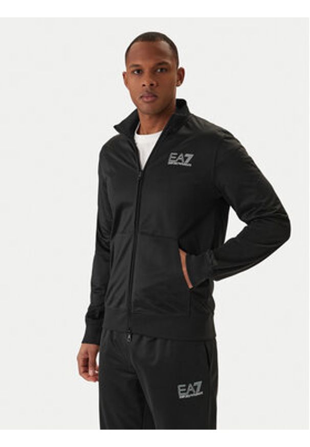 EA7 Emporio Armani Dres 7M001320 AF12449 Czarny Regular Fit. Kolor: czarny. Materiał: syntetyk