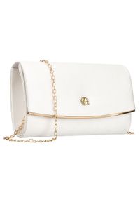 ROVICKY - Kopertówka damska wykonana z tkaniny syntetycznej w białym kolorze, zawieszona na łańcuszku Rovicky R-XS028-3. Kolor: biały #1