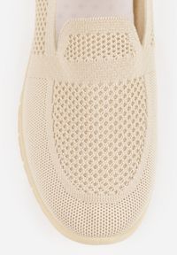 Renee - Beżowe Tenisówki Pasquier. Okazja: na co dzień. Zapięcie: bez zapięcia. Kolor: beżowy. Materiał: jeans. Szerokość cholewki: normalna. Wzór: gładki. Obcas: na płaskiej podeszwie. Styl: sportowy, casual #3