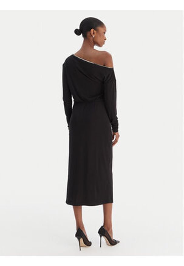 Rinascimento Sukienka koktajlowa CFC0126544003 Czarny Slim Fit. Kolor: czarny. Materiał: syntetyk. Styl: wizytowy