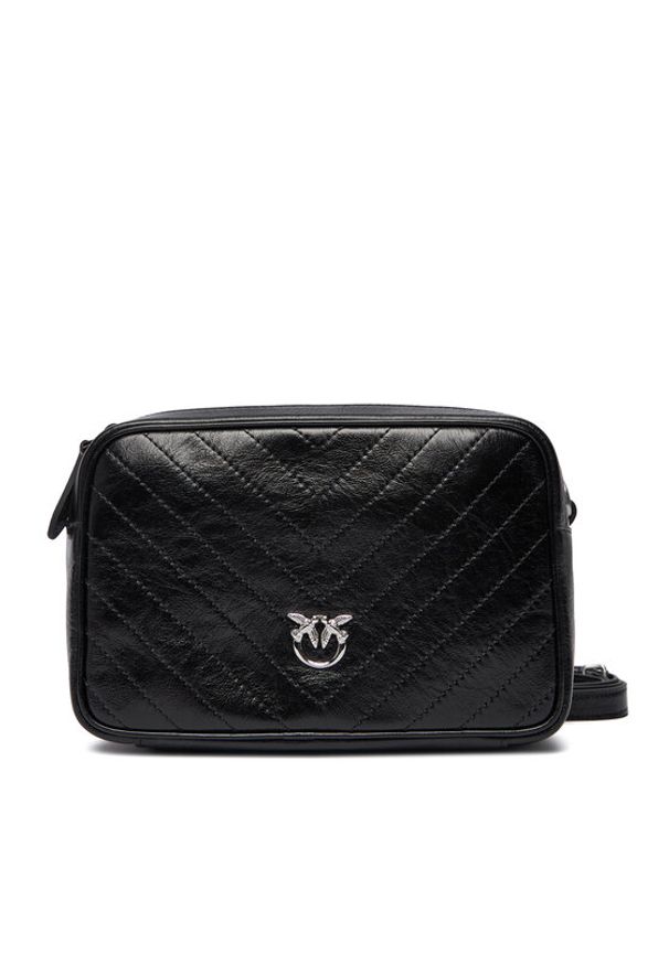 Pinko - PINKO Torebka Carrie Camera Bag Classic Al 25-26 PLTT 104336 A2JC Czarny. Kolor: czarny. Materiał: skórzane