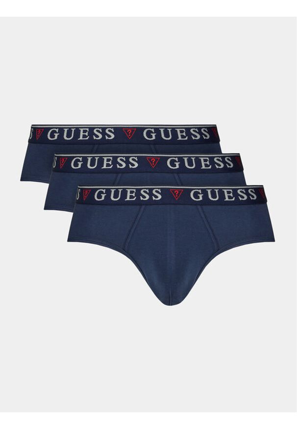 Guess Komplet 3 par slipów U97G00 KCD31 Granatowy. Kolor: niebieski. Materiał: bawełna