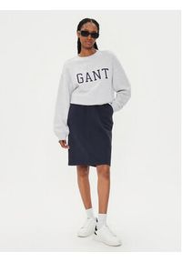 GANT - Gant Bluza Logo 4200840 Szary Relaxed Fit. Kolor: szary. Materiał: bawełna #3