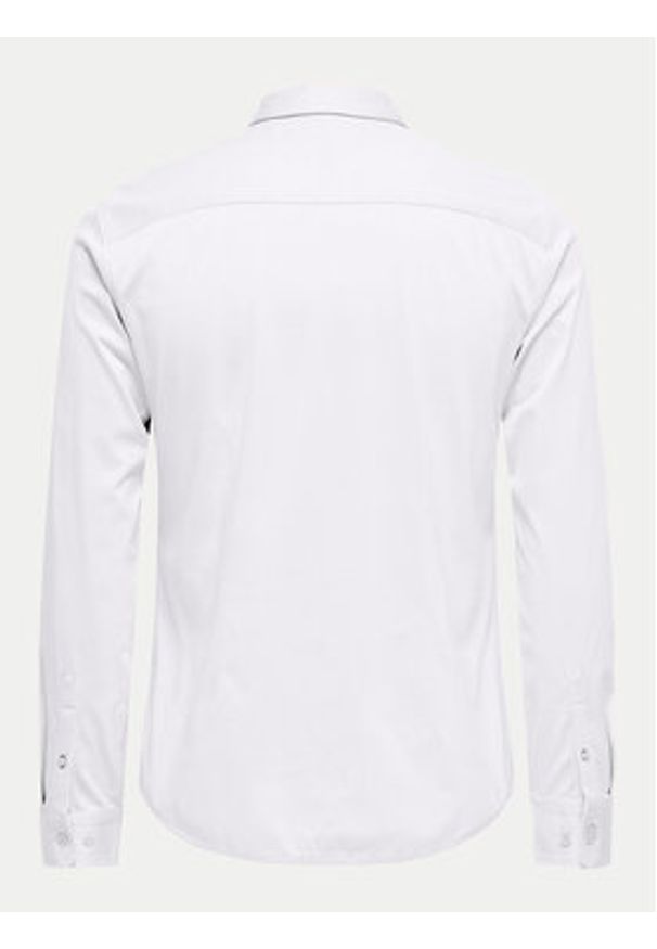 Only & Sons Koszula Robin 22031023 Biały Slim Fit. Kolor: biały. Materiał: bawełna