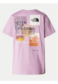 The North Face Koszulka techniczna Foundation Mountain NF0A882V Różowy Regular Fit. Kolor: różowy. Materiał: syntetyk #5