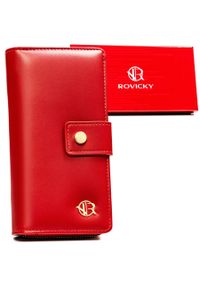 ROVICKY - Portfel damski Rovicky R-POR-01-D2 czerwony. Kolor: czerwony. Materiał: skóra ekologiczna #1