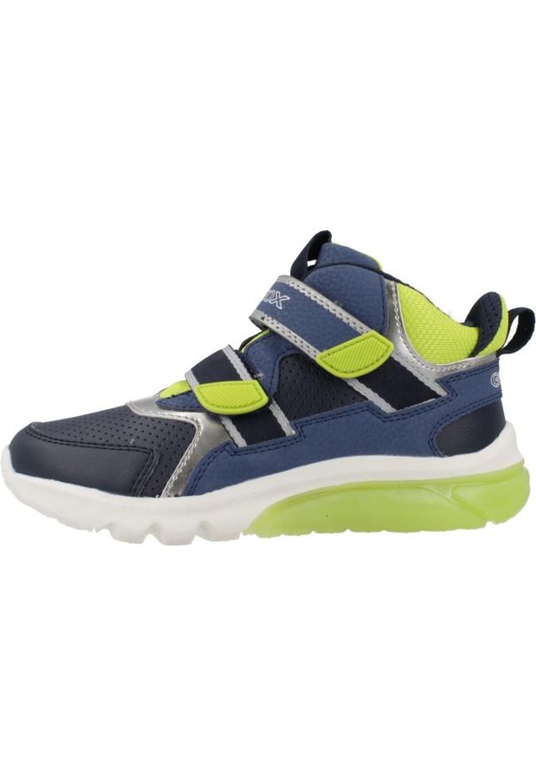 Geox - Buty GEOX J CIBERDRON Niebieski. Kolor: niebieski. Materiał: syntetyk, tkanina. Sport: turystyka piesza
