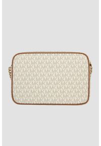 Michael Kors - MICHAEL KORS Biała listonoszka z monogramem. Kolor: biały. Styl: casual, elegancki #6