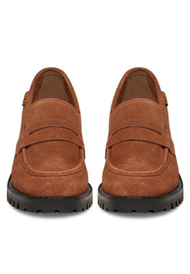 G-Star RAW - G-Star Raw Loafersy WI34-JANELLE-01 Brązowy. Kolor: brązowy. Materiał: zamsz, skóra