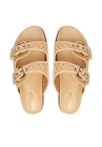 Patrizia Pepe Klapki PPJ384.02 Beżowy. Kolor: beżowy. Materiał: skóra #2