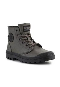 Buty do chodzenia unisex Palladium Pampa Hi Supply. Wysokość cholewki: za kostkę. Zapięcie: sznurówki. Kolor: zielony. Materiał: skóra. Szerokość cholewki: normalna. Sport: turystyka piesza
