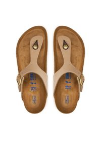Birkenstock Japonki Gizeh 1019014 Beżowy. Kolor: beżowy. Materiał: skóra, nubuk #1