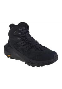 HOKA - Buty Hoka Kaha 2 Mid Gtx 1123155-BBLC czarne. Wysokość cholewki: za kostkę. Kolor: czarny. Materiał: skóra. Szerokość cholewki: normalna. Sport: turystyka piesza #3